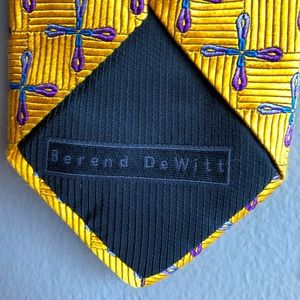 Berend DeWitt Yellow Silk Tie